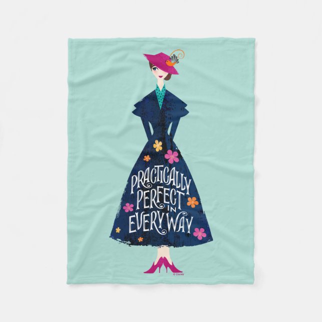 Practically Perfect in Every Way Fleece Blanket (Front)
