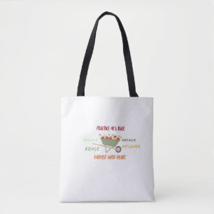 Practice 4R’s Rule Tote Bag – Reduce Reuse Recycle