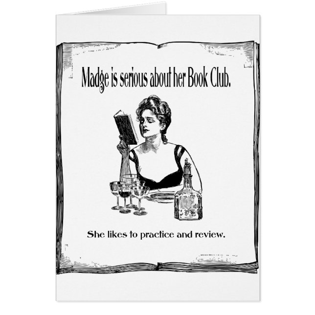 Practice For Book Club Vintage Design (Front)