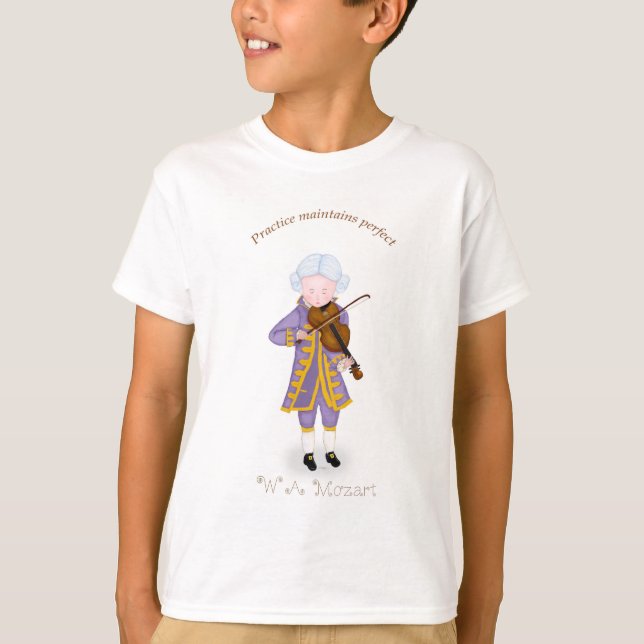 Practice Maintains Perfect (Violin) T-Shirt (Front)