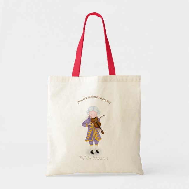 Practice Maintains Perfect (Violin) Tote Bag (Front)