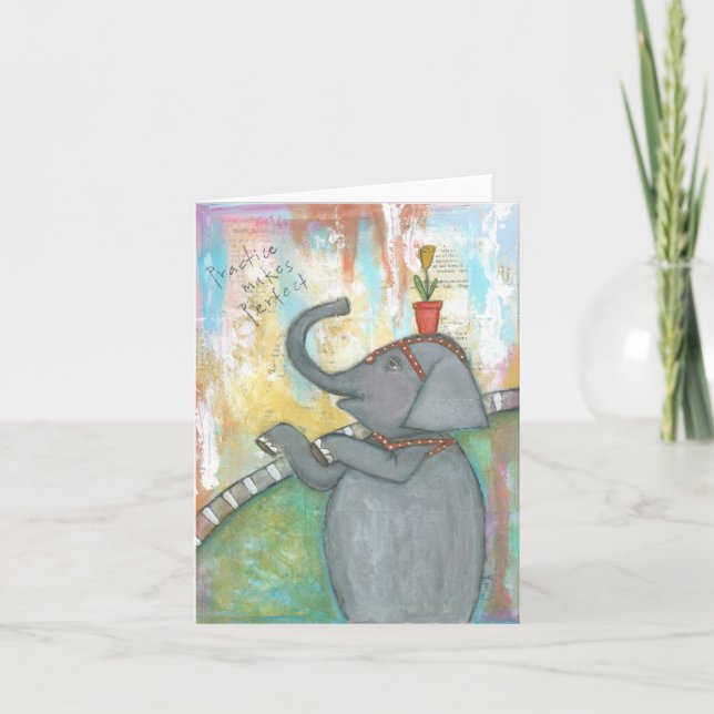 Practice Makes Perfect Notecard (Front)