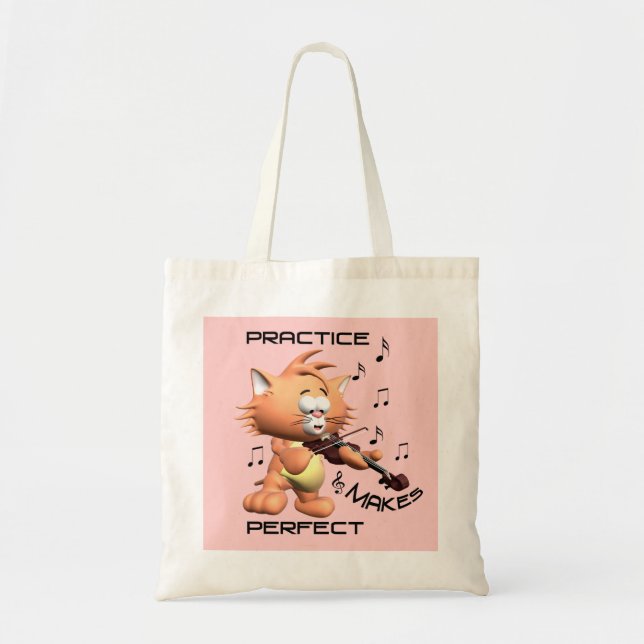 PRACTICE MAKES PERFECT TOTE BAG (Front)