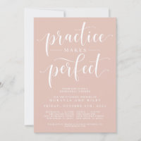 Practice Makes Perfect Wedding Rehearsal Dinner