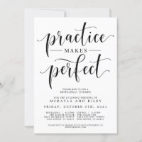 Practice Makes Perfect Wedding Rehearsal Dinner