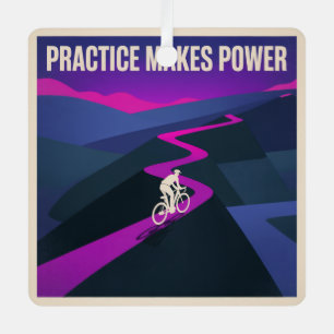 Practice Makes Power Metal Ornament