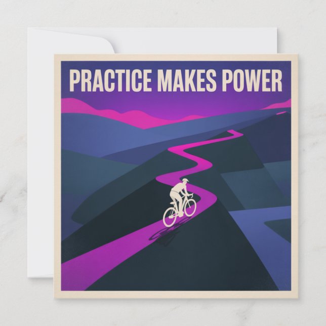 Practice Makes Power Thank You Card (Front)