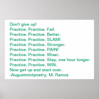 Practice Motivation Poster