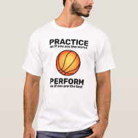 Practice / Perform [sports] Basket ball Icon T-Shi