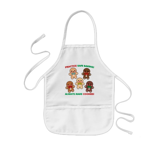 Practice Safe Baking! Kids Apron (Front)