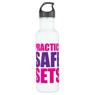 Practice Safe Sets - Lifting Gym Meme 710 Ml Water Bottle