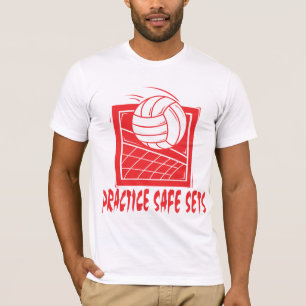 Practice Safe Sets Volleyball T-Shirt
