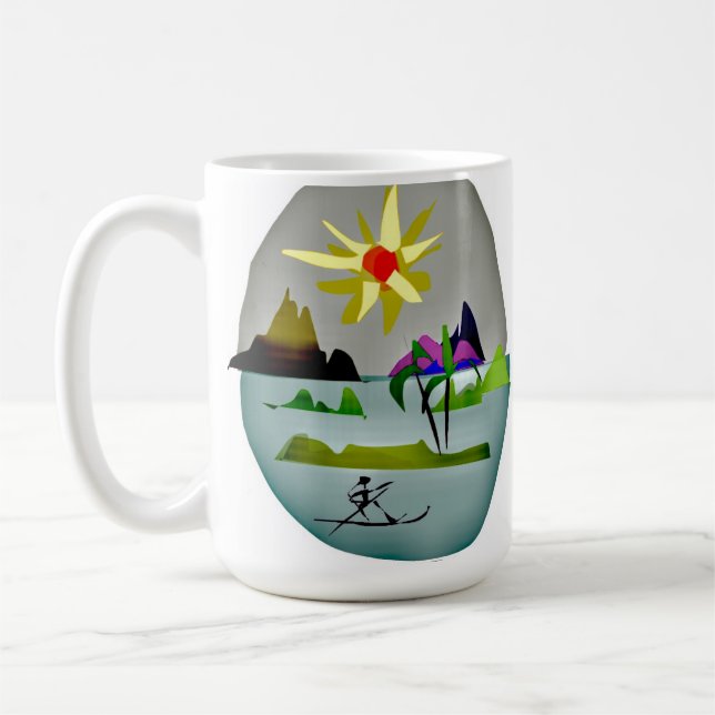 PracticeLove Latte Mug design par David Flynn (Gauche)