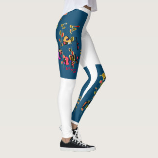 PracticeLoveLeggings Design by David Flynn Leggings