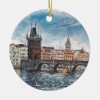 Prag - charles bridge painting