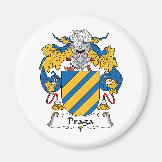 Praga Family Crest Magnet (Front)