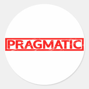 Pragmatic Stamp Classic Round Sticker