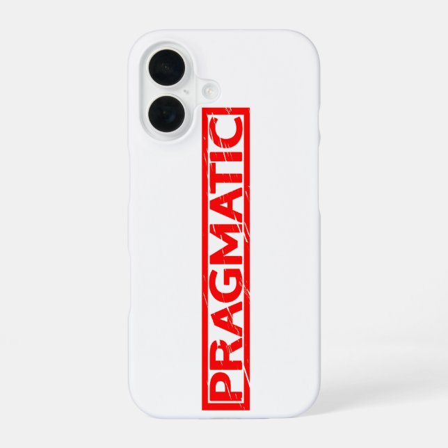 Pragmatic Stamp iPhone 16 Case (Back)