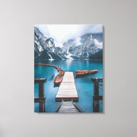 PRAGSER WILDSEE (LAKE PRAGS), SOUTH TYROL, ITALY