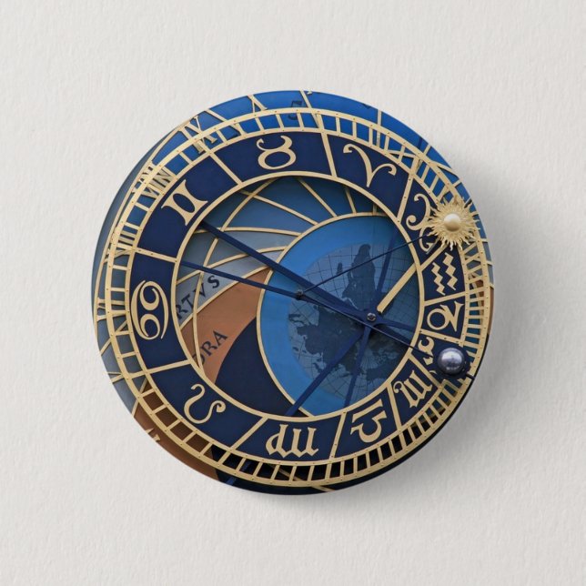 PRAGUE 2 INCH ROUND BUTTON (Front)