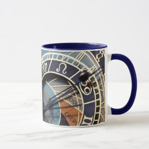 prague astronomical clock ceramic mug
