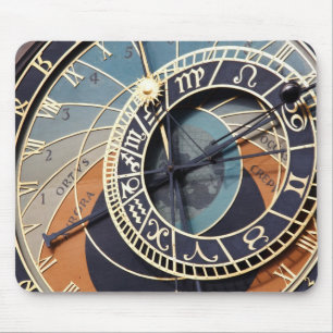 prague astronomical clock Mousepad