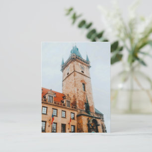 Prague Astronomical Clock, Old Town Square Czechia Holiday Postcard