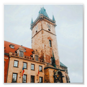 Prague Astronomical Clock, Old Town Square Czechia Photo Print