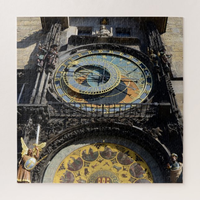Prague & Astronomical Clock - Orloj /Czechia Jigsaw Puzzle (Vertical)