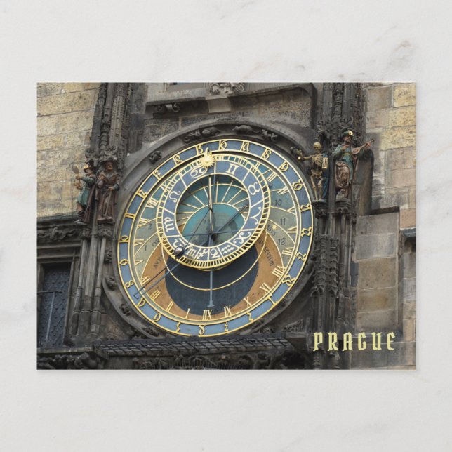 Prague Astronomical Clock Postcard (Front)