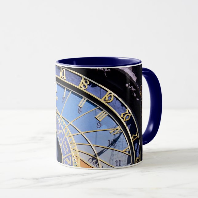 Prague Astronomical Clock & Skeleton /Czechia Mug (Front Right)