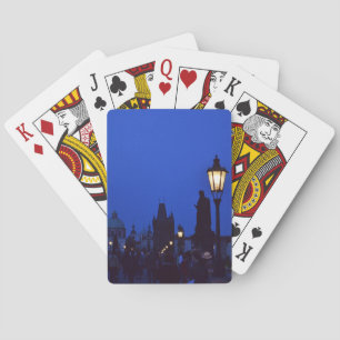 Prague aux cartes de jeu de nuit