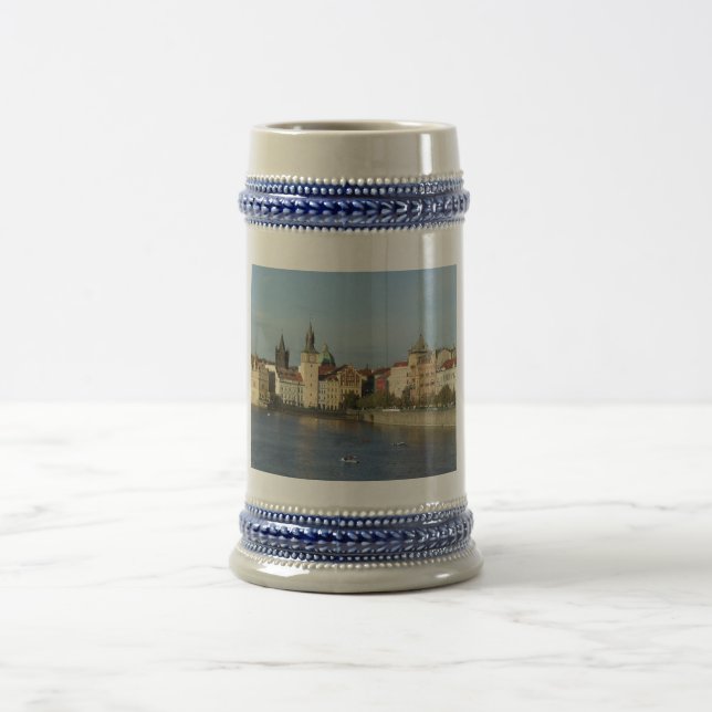 Prague Blue and White STein (Center)