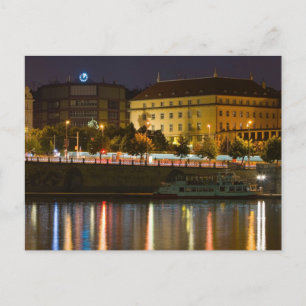 Prague by Night Postcard