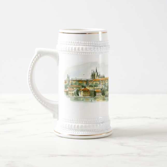 Prague Castle Beer Stein (Left)