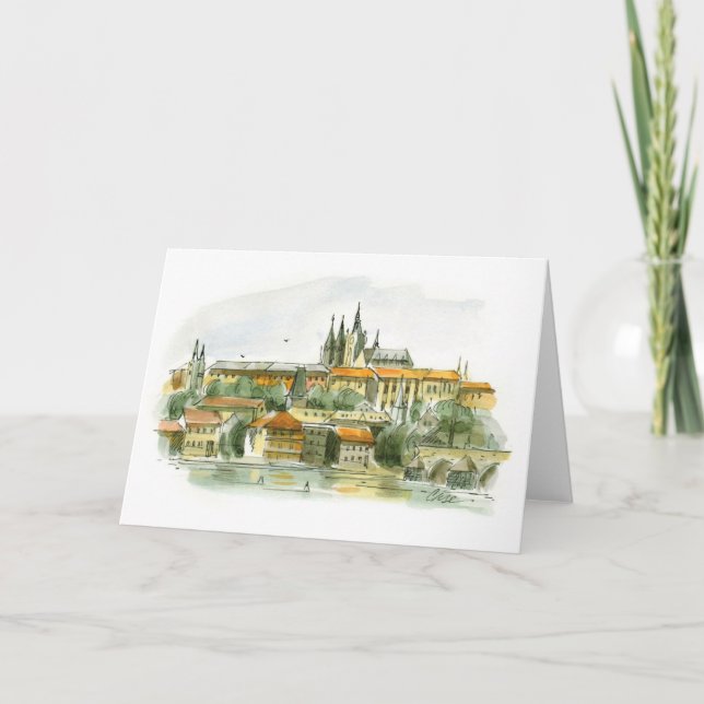 Prague Castle greeting card (Front)