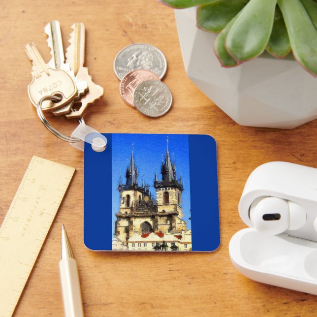 Prague Castle Keychain (Desk)