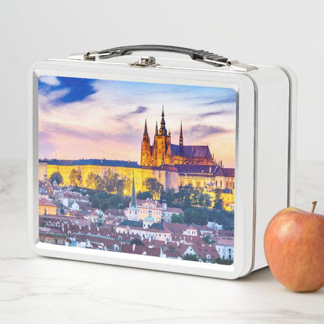 Prague castle metal lunch box (In Situ)