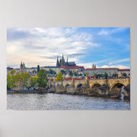 Prague Castle Overlooking the Charles Bridge
