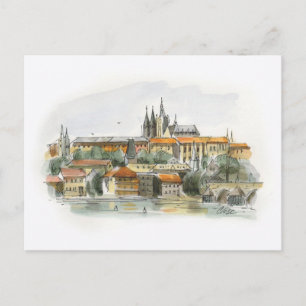 Prague Castle post card