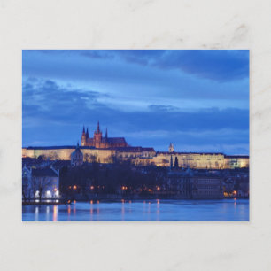 Prague castle postcard