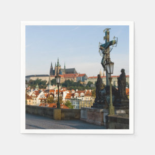 Prague Castle view from Charles bridge, Czech R. Napkin