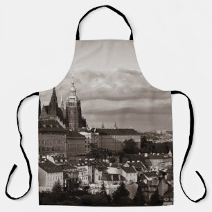 Prague Castle with Saint Vitus Cathedral in Czech Apron