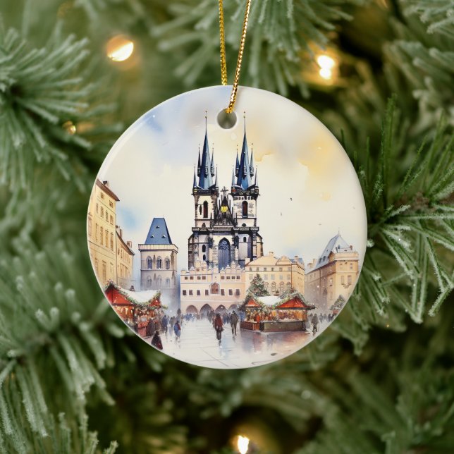 Prague Ceramic Ornament (Tree)