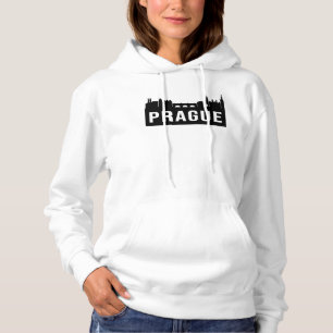 Prague City Cityscape Skyline Travel Funny Gift Hoodie