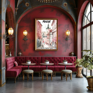 Prague - City of the Hundred Torres Poster