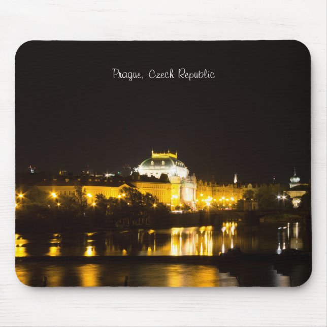 Prague Cityscape Mouse Pad (Front)