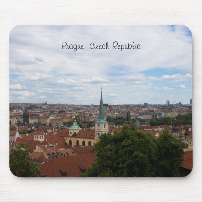 Prague Cityscape Mouse Pad (Front)