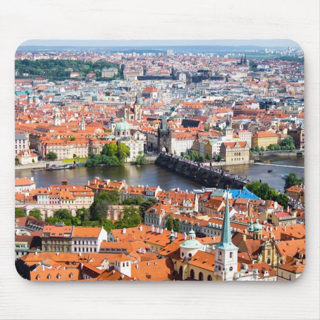 Prague Cityscape Mouse Pad (Front)