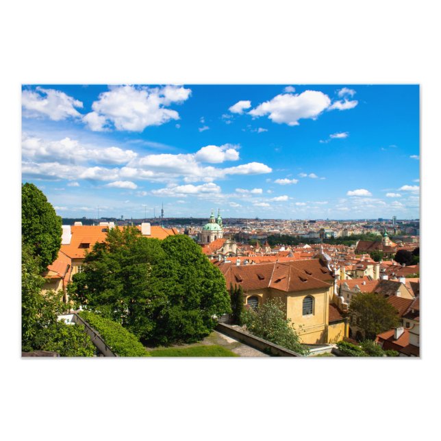 Prague Cityscape Photo Print (Front)